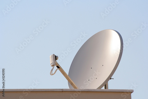 Obraz na płótnie tv satellite antenna w salonie