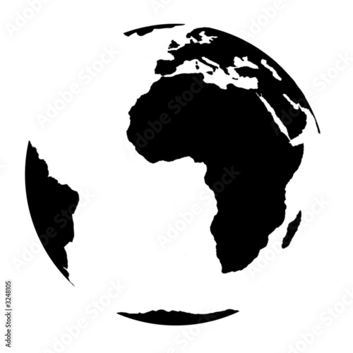 blackly white earth