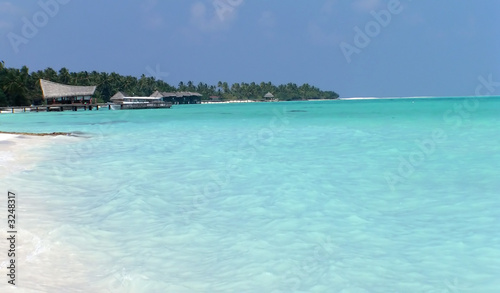 lagon aux maldives