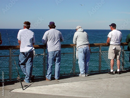 fishermen on pier © itsallgood