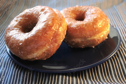 Fototapeta two glazed doughnuts