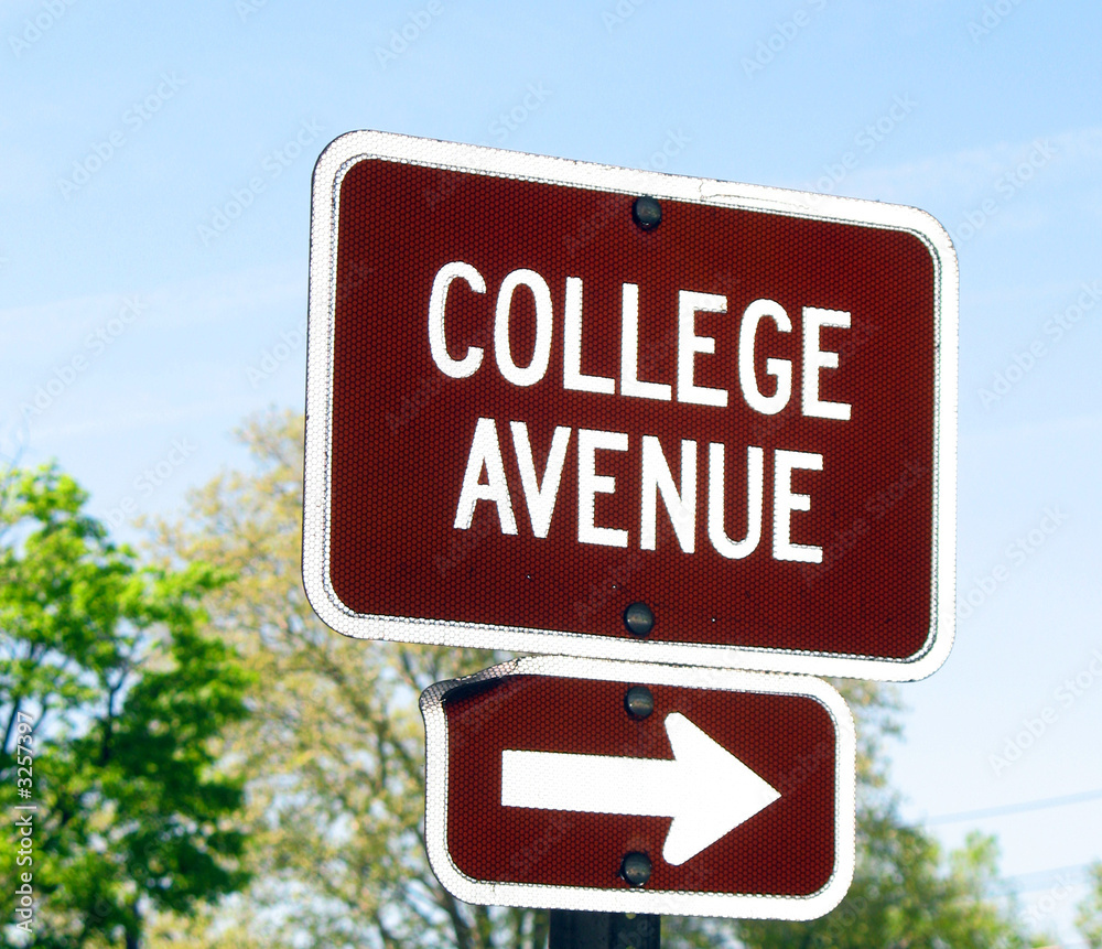 college avenue sign