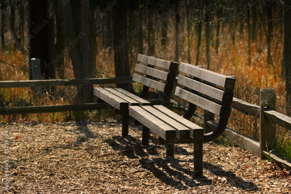 two benches