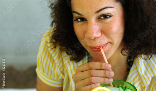 Fényképezés summer theme banner with lemonade