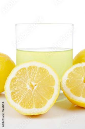 glass of fresh lemon juice