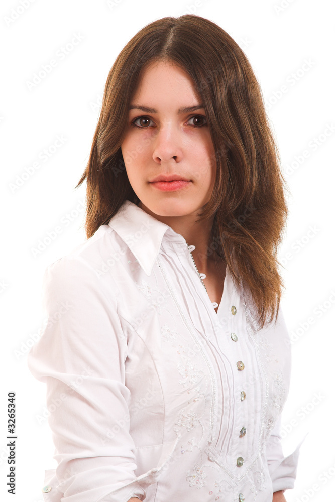 girl in white blouse girl in white blouse