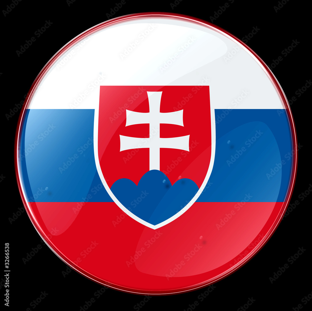 slovakia flag button