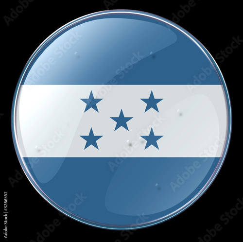 honduras flag button