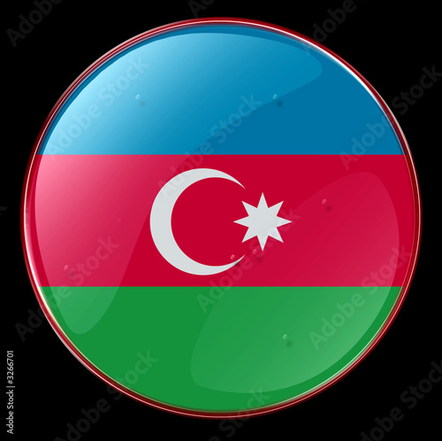 azerbaijan flag button