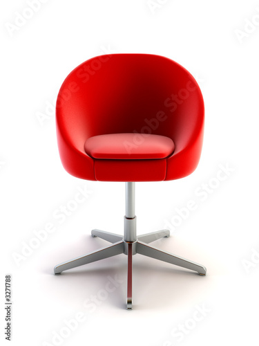 modern armchair 3d rendering