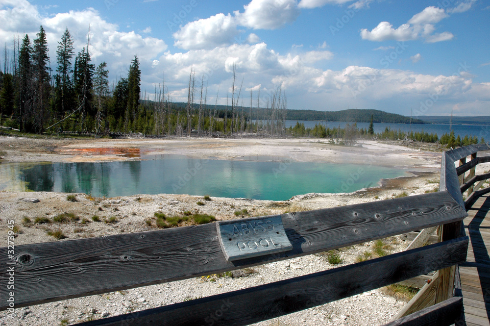 Fototapeta premium abyss pool yellowstone