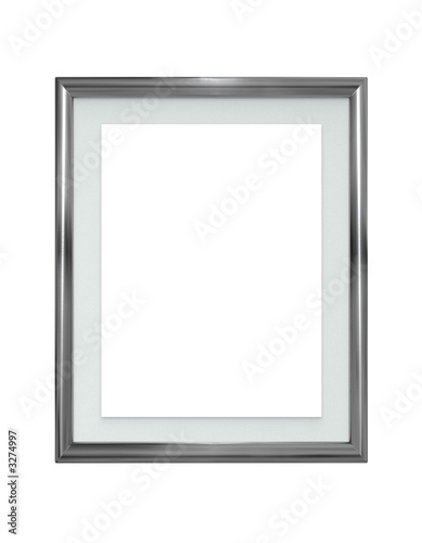 Empty Frame Isolated on White Background. 3D illustration
