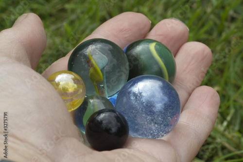 handfull of marbles