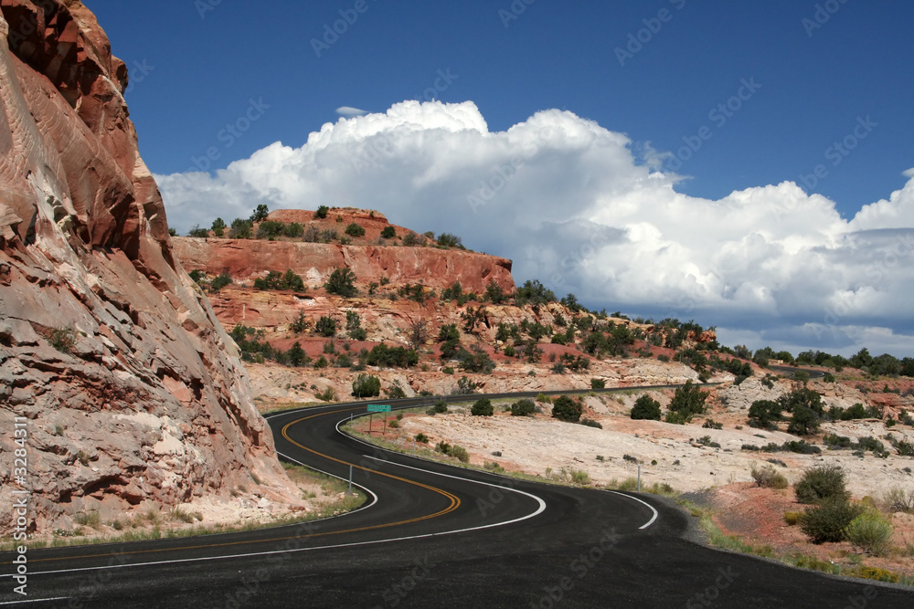 Fototapeta premium road through utah