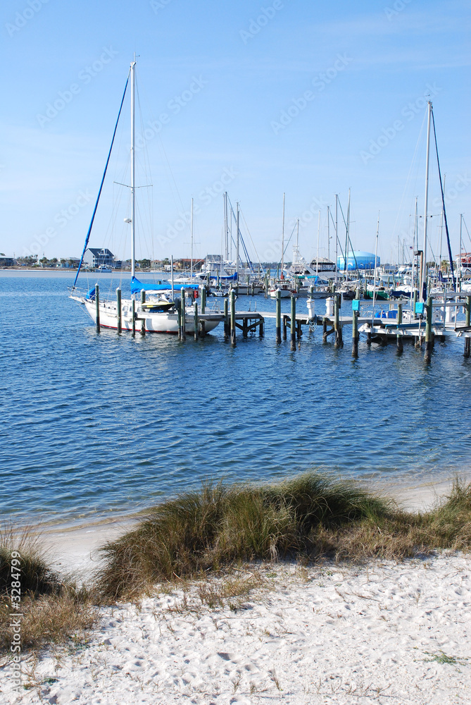 sailboats,ocean and beach in florida