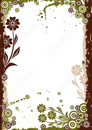 grunge floral background
