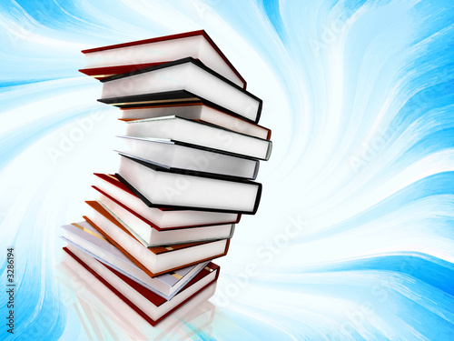 books on abstract background