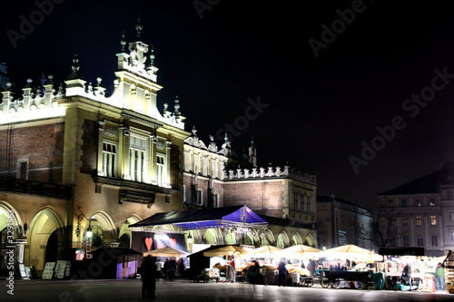 krakow - vivid city at night #3291563