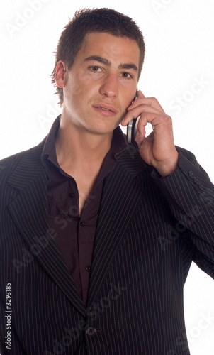 Businessman making a call photo