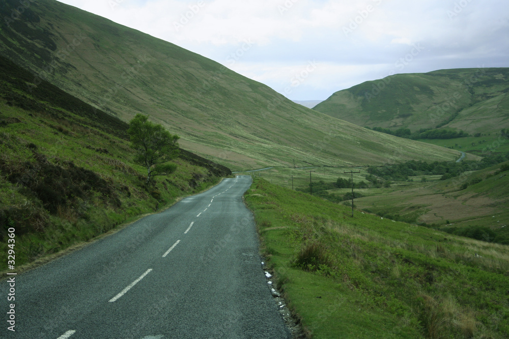 deserted country road