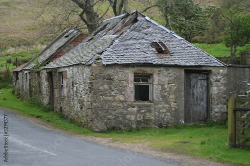 derelict farm building