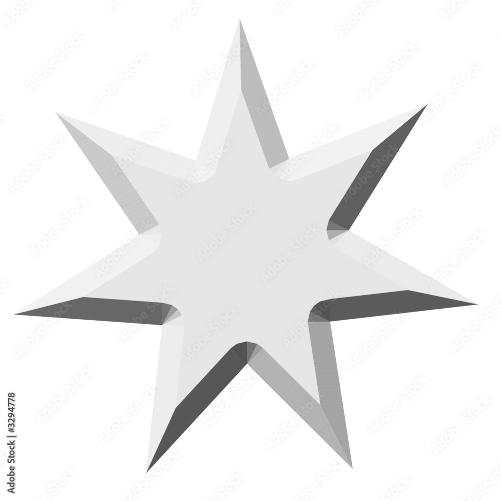 Fototapeta premium blanche star