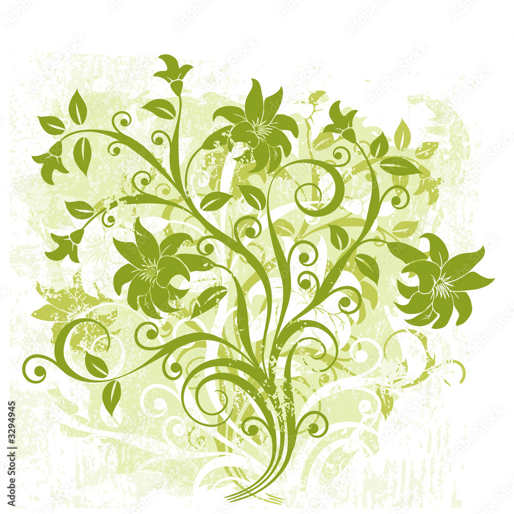 grunge floral background grunge floral background