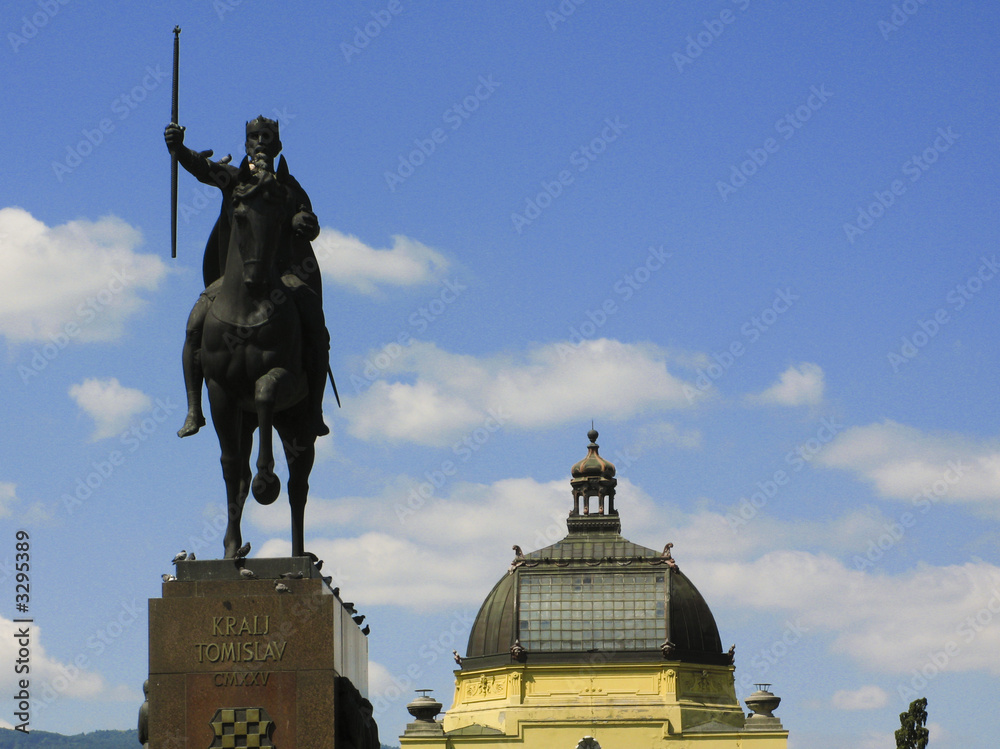 Fototapeta premium zagreb postcard
