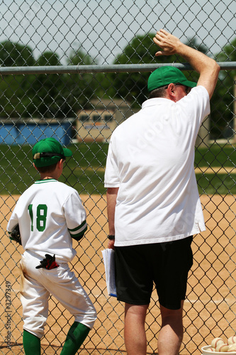 player and coach photo