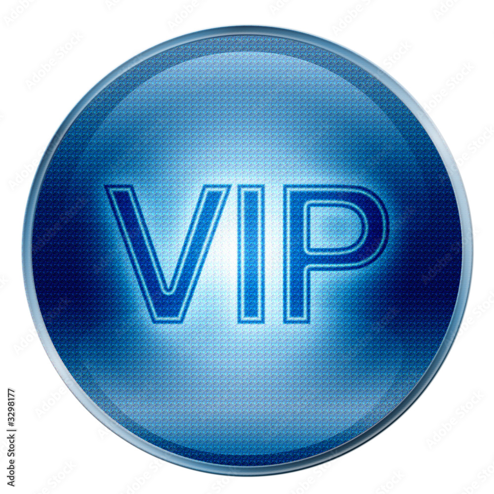 button vip icon. (with clipping path)