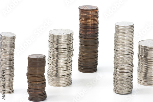 money piles