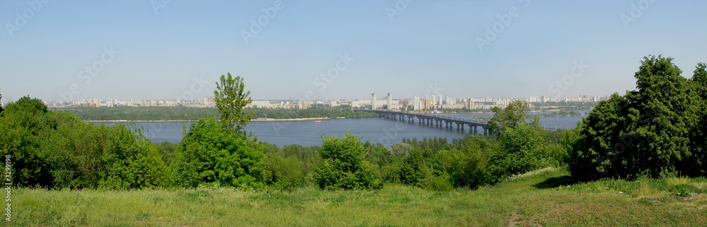 panoramic sight of kiev city