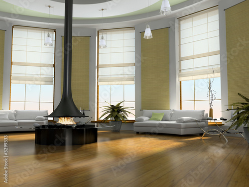 home interior 3d rendering