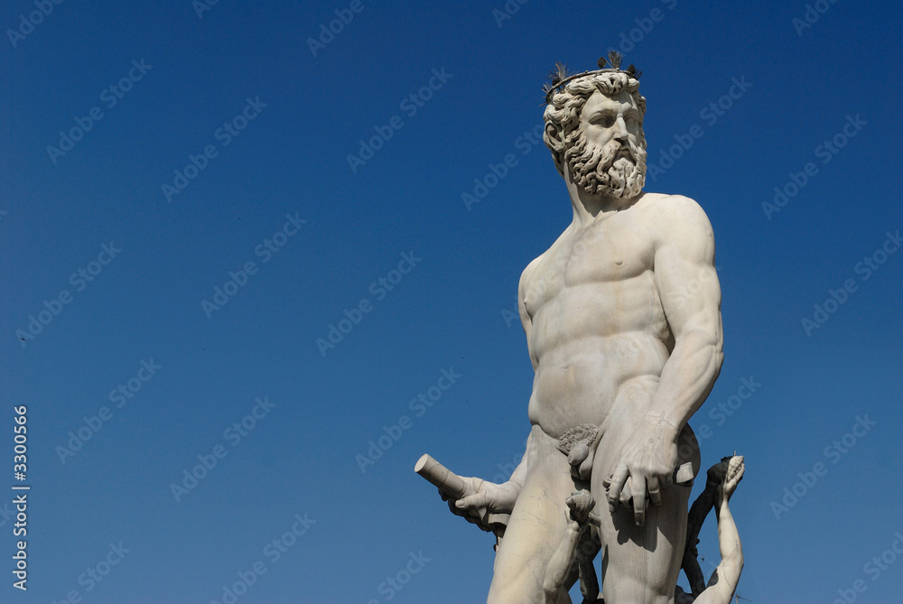 fountain the neptune italy florence.