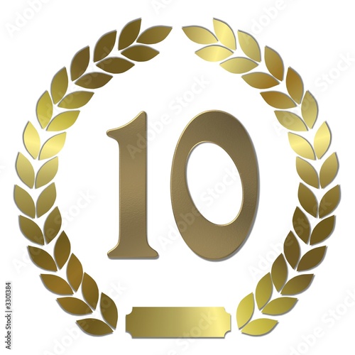 goldener lorbeerkranz 10 jahre