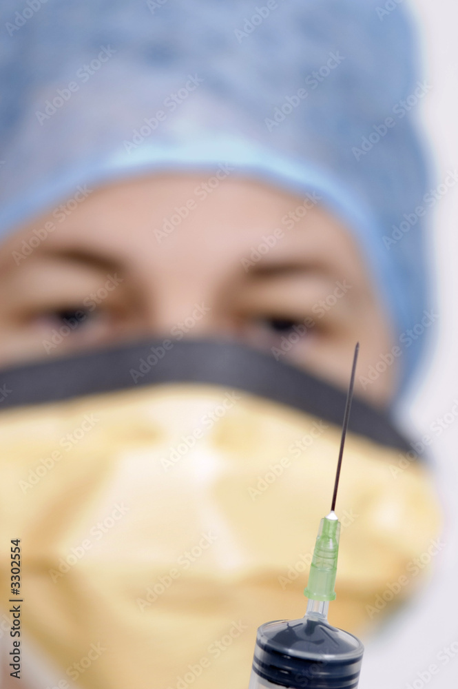 Naklejka premium the syringe