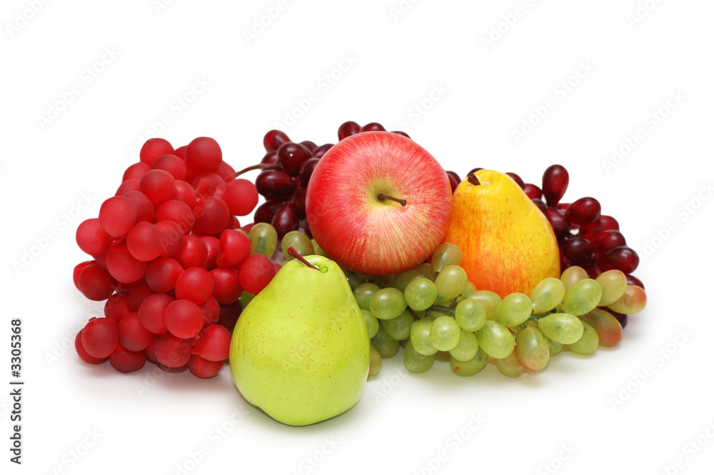various fruits isolated on the white background various fruits isolated on the white background