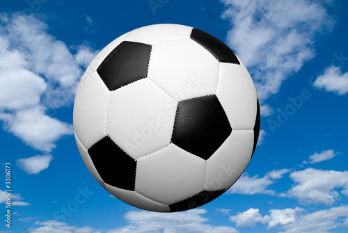soccer ball with sky