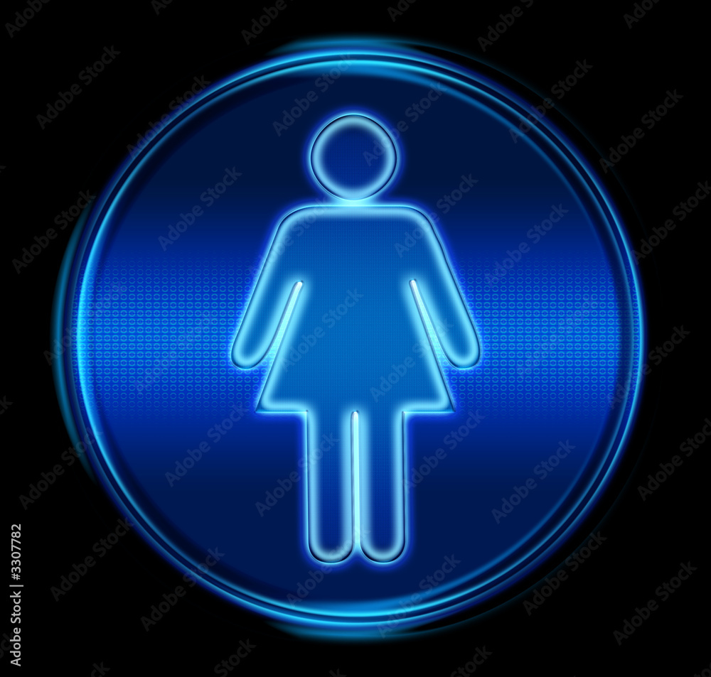 button woman. (with clipping path) button woman. (with clipping path)