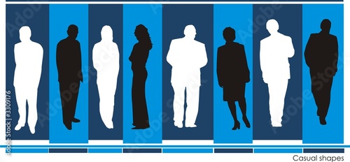 composicion de siluetas de personas