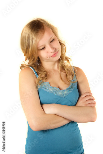 Foto schmollendes girlie
