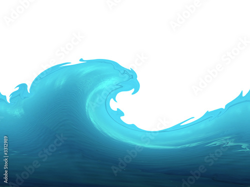 wave on white photo