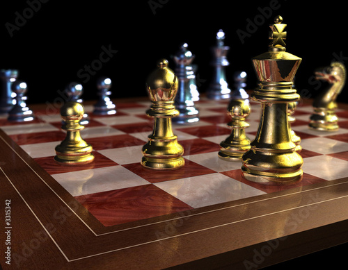 golden chess photo