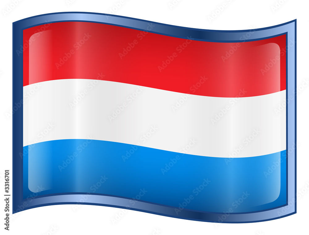 luxemborg flag icon. (with clipping path) luxemborg flag icon. (with clipping path)