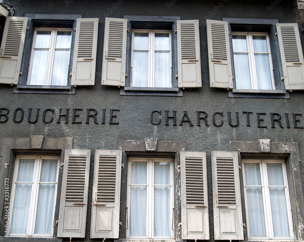 Obraz premium boucherie..la façade