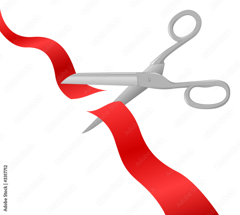 Cutting the ribbon Cutting the ribbon