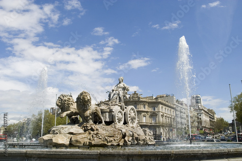 cibeles fountain at 45 degrees angle