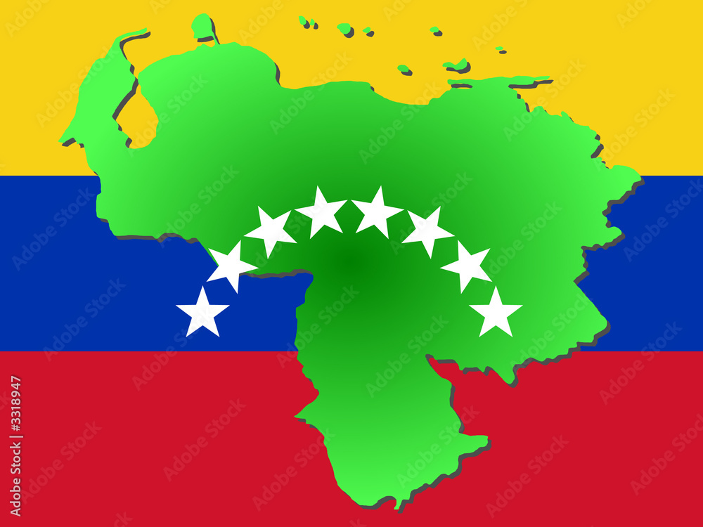 Obraz premium map of venezuela