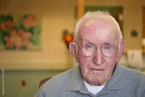 nursing home portrait (serious look) photo
