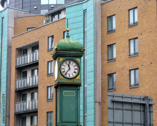 historic clock at the angel,islington,london